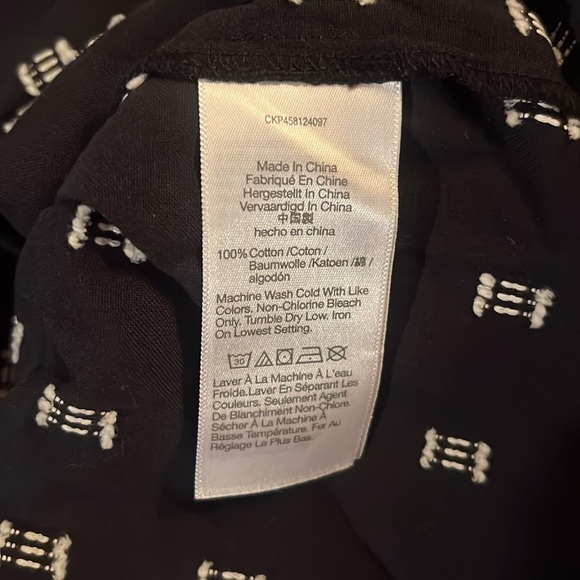 Madewell black and white blouse - Picture 4 of 4